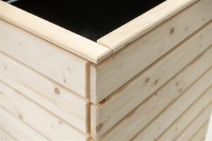 Westmann Hochbeet Asket L Fichtenholz 130x70x90 cm – Großzügige Kulturfläche, Natur