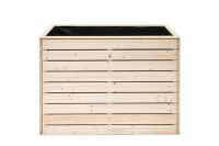 Westmann Hochbeet Asket L Fichtenholz 130x70x90 cm – Großzügige Kulturfläche, Natur