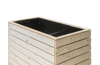 Westmann Hochbeet Asket L Fichtenholz 130x70x90 cm – Großzügige Kulturfläche, Natur