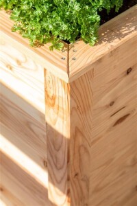 Westmann Hochbeet Klassik 130 Lärchenholz 130x65x84 cm – Klassisches Design, Natur