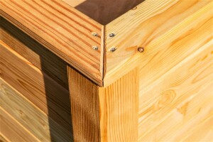 Westmann Hochbeet Klassik 130 Lärchenholz 130x65x84 cm – Klassisches Design, Natur