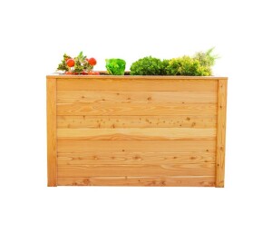 Westmann Hochbeet Klassik 130 Lärchenholz 130x65x84 cm – Klassisches Design, Natur