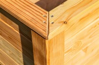 Westmann Hochbeet Klassik 130 Lärchenholz 130x65x84 cm – Klassisches Design, Natur
