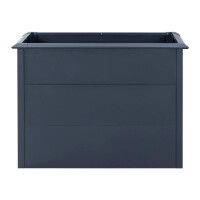 Westmann Hochbeet Primus M Metall 100x50x77 cm – Mit Schneckenschutz, Anthrazit