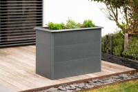 Westmann Hochbeet Primus M Metall 100x50x77 cm – Mit Schneckenschutz, Anthrazit