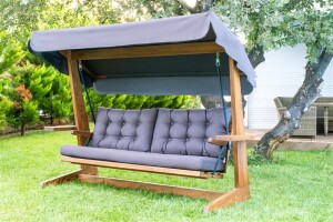 Westmann Holz Hollywoodschaukel Viva 2400 Anthrazit...