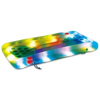 Summer Waves Luftmatratze Aqua Glow Bierpong inkl. LED-Funktion 160x84x19 cm – Wasserspielzeug & Partyspiel