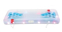 Summer Waves Luftmatratze Aqua Glow Bierpong inkl. LED-Funktion 160x84x19 cm – Wasserspielzeug & Partyspiel