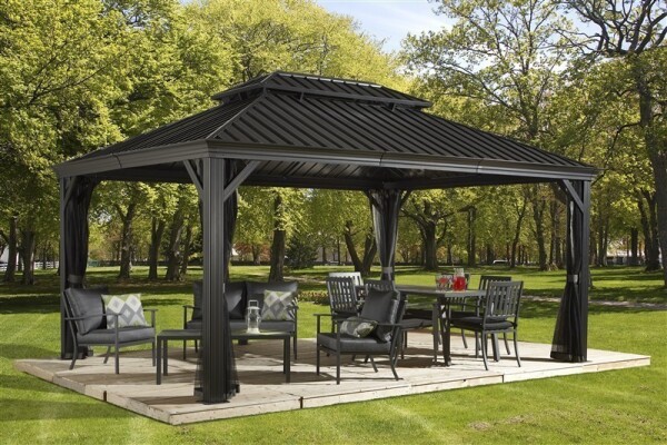 Sojag Pavillon Messina 1216 Anthrazit 363x483x307,1cm