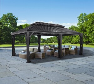 Sojag Pavillon Messina 1220 Anthrazit 363x598x307,1cm -...