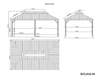 Sojag Pavillon Messina 1220 Anthrazit 363x598x307,1cm - Premium Aluminium Pavillon mit HardTop