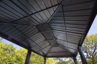 Sojag Pavillon Messina 1220 Anthrazit 363x598x307,1cm - Premium Aluminium Pavillon mit HardTop