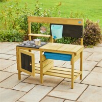 TP Toys Matschküche Murmeltier Deluxe Natur / Blau 40x136x96cm
