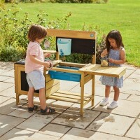 TP Toys Matschküche Murmeltier Deluxe Natur / Blau 40x136x96cm
