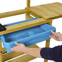 TP Toys Matschküche Murmeltier Deluxe Natur / Blau 40x136x96cm