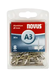 Blindnieten Aluminium Ø 3x8 mm 30 Stück