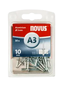 Blindnieten Ø 3x10 mm Aluminium 30 Stück