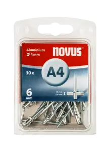 Blindnieten Aluminium Ø 4x6 mm 30 Stück