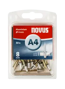 Blindnieten Aluminium Ø 4x8 mm 30 Stück