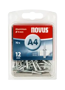 Blindnieten Aluminium Ø 4x12 mm 70 Stück