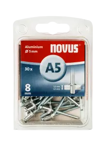 Blindnieten Aluminium Ø 5x8 mm 30 Stück