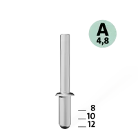 Blindnieten Aluminium Ø 5x8 mm 30 Stück